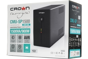 Источник бесперебойного питания CROWN CMU-SP1500EURO USB CM000003129