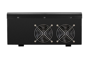 ИБП ExeGate инвертор синус для котла настенный FineSine SX-7000 LCD AVR 2SH T 7000VA/5000W чистая синусоида цветной LCD-дисплей AVR 2 Schuko клеммы линейно-интерактивный внешняя батарея 48В до 200Ач настенный Black 296005