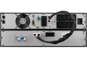 Источник бесперебойного питания ONTEK SM RT 2, 2 кВА/2 кВт (PF=1), 2U, с внутренними аккумуляторами 4x12В/9Ач SMRT2SB