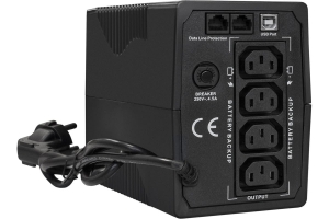 Источник бесперебойного питания ExeGate Power Smart ULB-1000.LCD.AVR.4C13.RJ.USB 1000VA 550W, LCD, AVR, 4C13, RJ45 11,USB, Black 292790