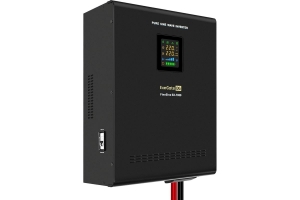 ИБП ExeGate инвертор синус для котла настенный FineSine SX-7000 LCD AVR 2SH T 7000VA/5000W чистая синусоида цветной LCD-дисплей AVR 2 Schuko клеммы линейно-интерактивный внешняя батарея 48В до 200Ач настенный Black 296005