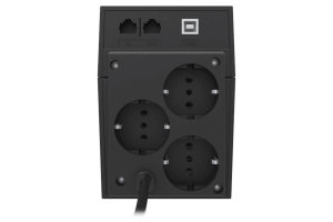 Источник бесперебойного питания Powercom Raptor, Line-Interactive, 600VA / 360W, Tower, Schuko RPT-600A EURO