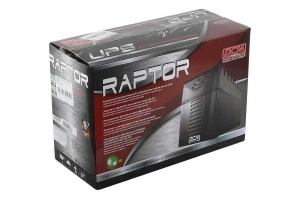 Источник бесперебойного питания Powercom Raptor, Line-Interactive, 600VA / 360W, Tower, Schuko RPT-600A EURO