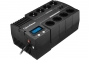 Источник бесперебойного питания CYBERPOWER line-interactive 1000va/600w usb/rj11/45/usb charger a (4+4 euro) BR1000ELCD